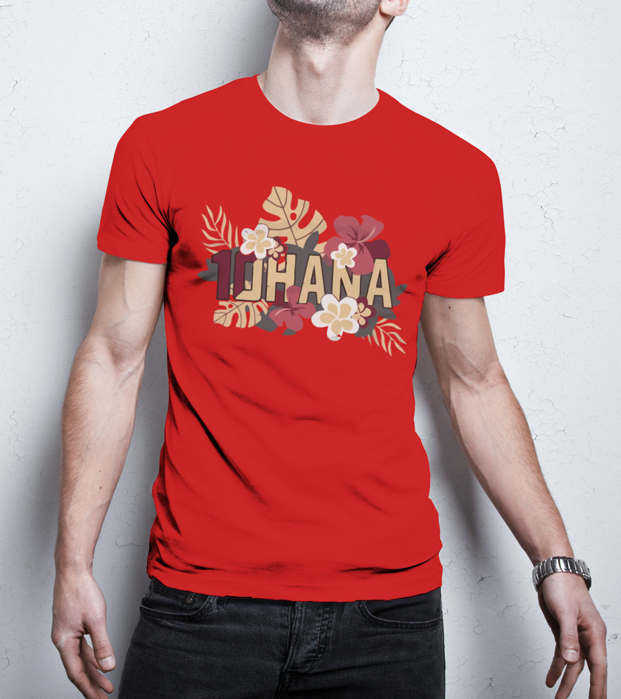 Mckenzie Milton 10Hana Hawaiian Garnet Floral T-Shirt