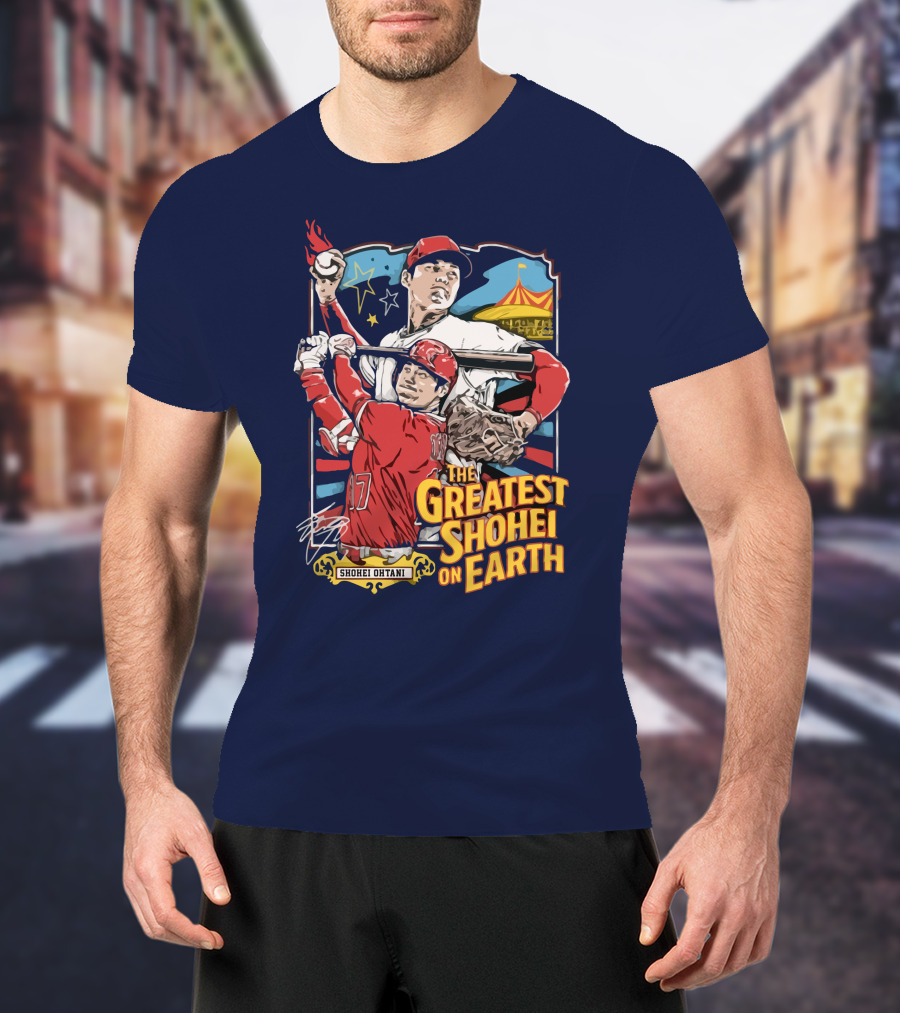 Shohei Ohtani Pitcher And Batter The Greatest Shohei On Earth T-Shirt