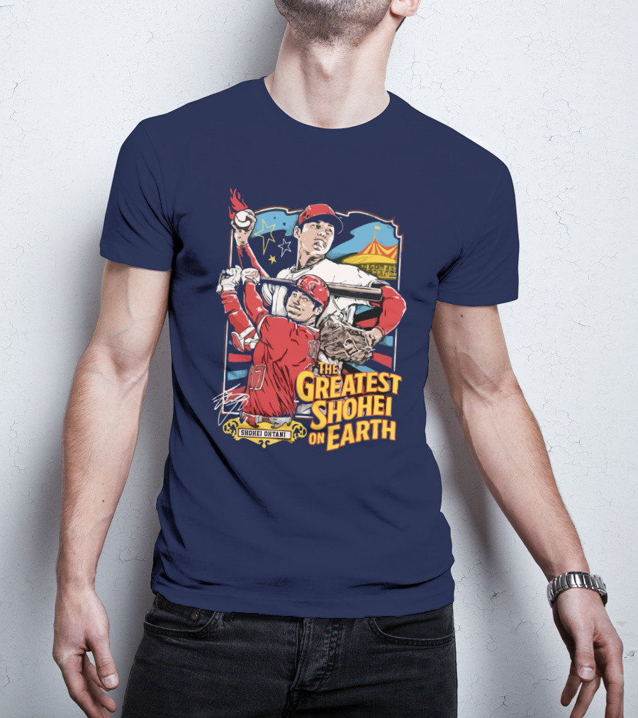 Shohei Ohtani Pitcher And Batter The Greatest Shohei On Earth T-Shirt