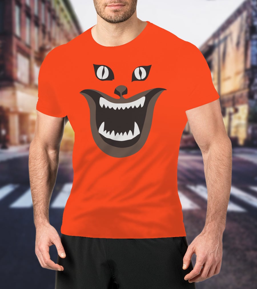 Hausu Cat Face Illustration Iconic Japanese Horror Movie Image T-Shirt