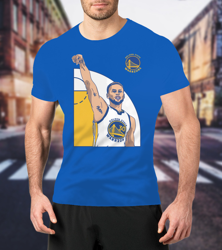 Stephen Curry Golden State Warriors NBA Royal 30 T-Shirt