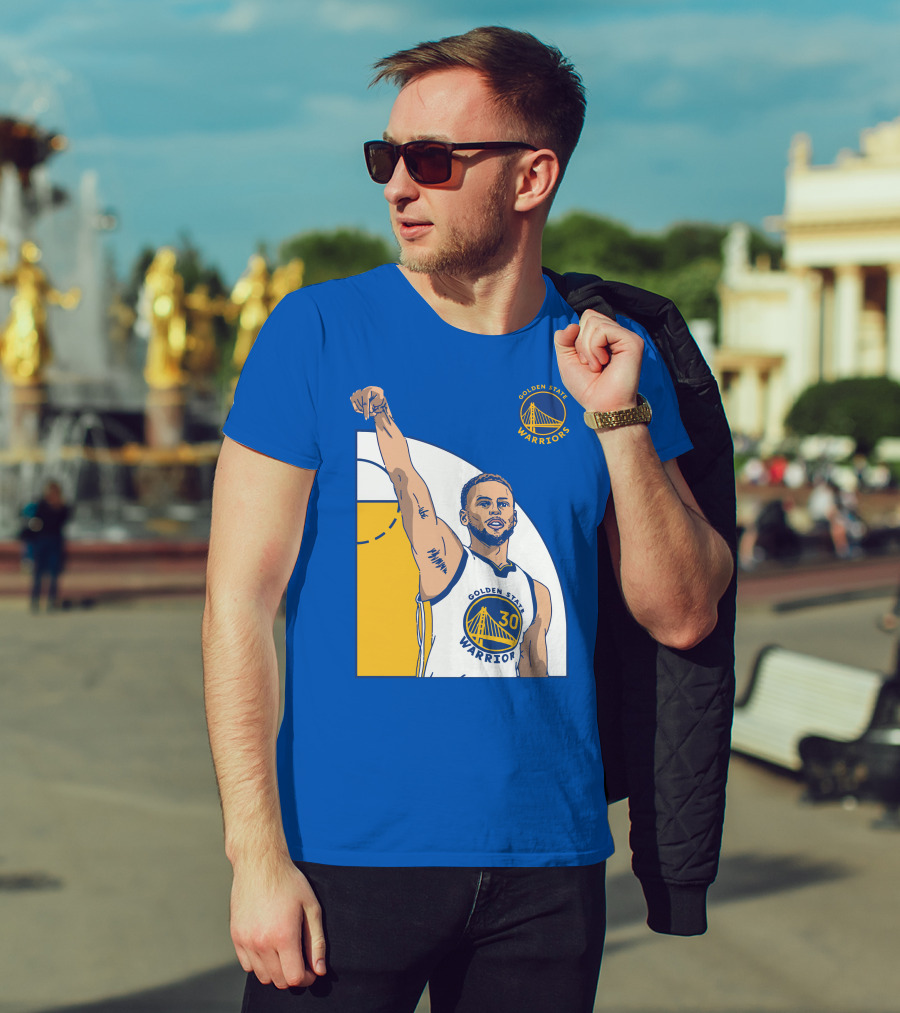 Stephen Curry Golden State Warriors NBA Royal 30 T-Shirt