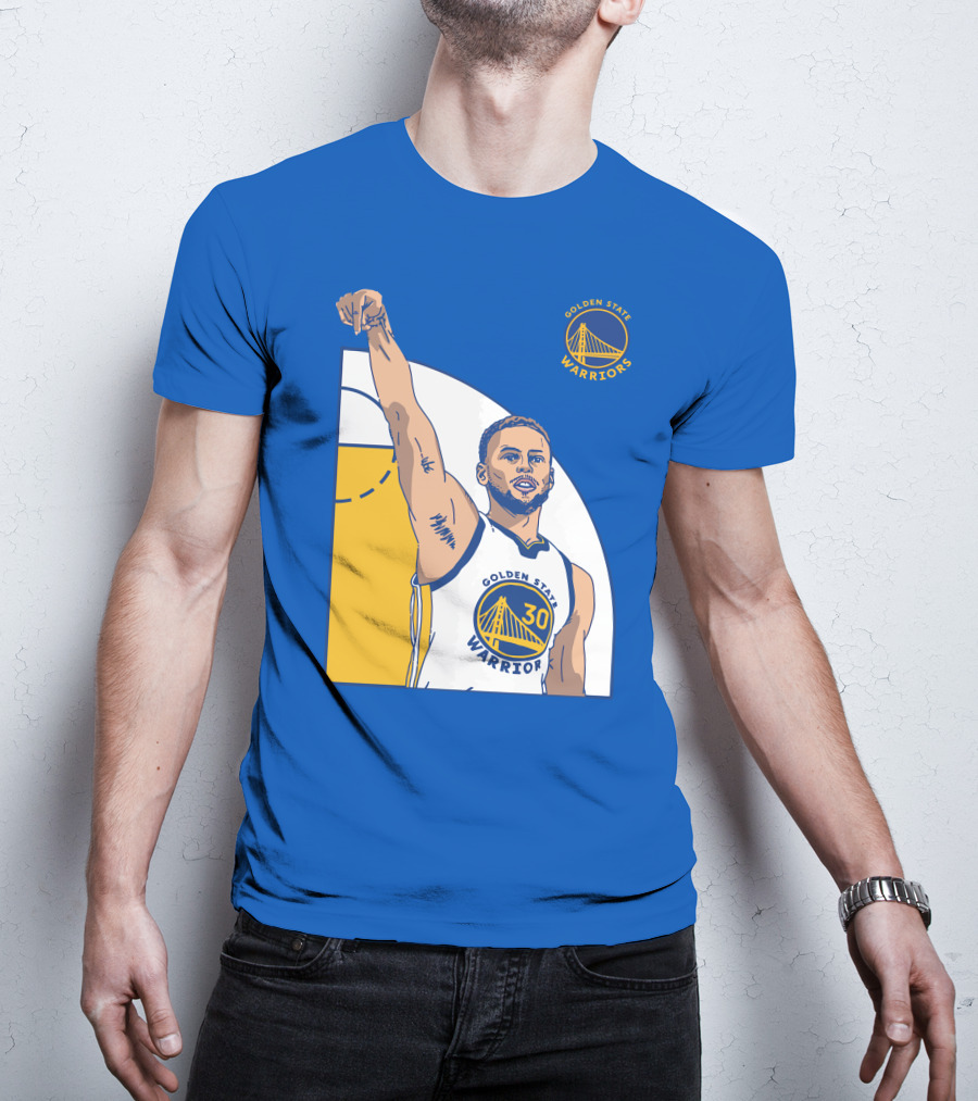 Stephen Curry Golden State Warriors NBA Royal 30 T-Shirt