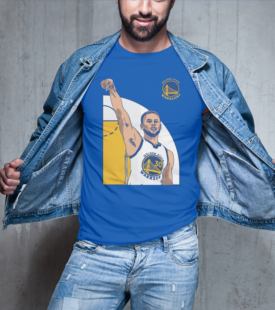 Stephen Curry Golden State Warriors NBA Royal 30 T-Shirt