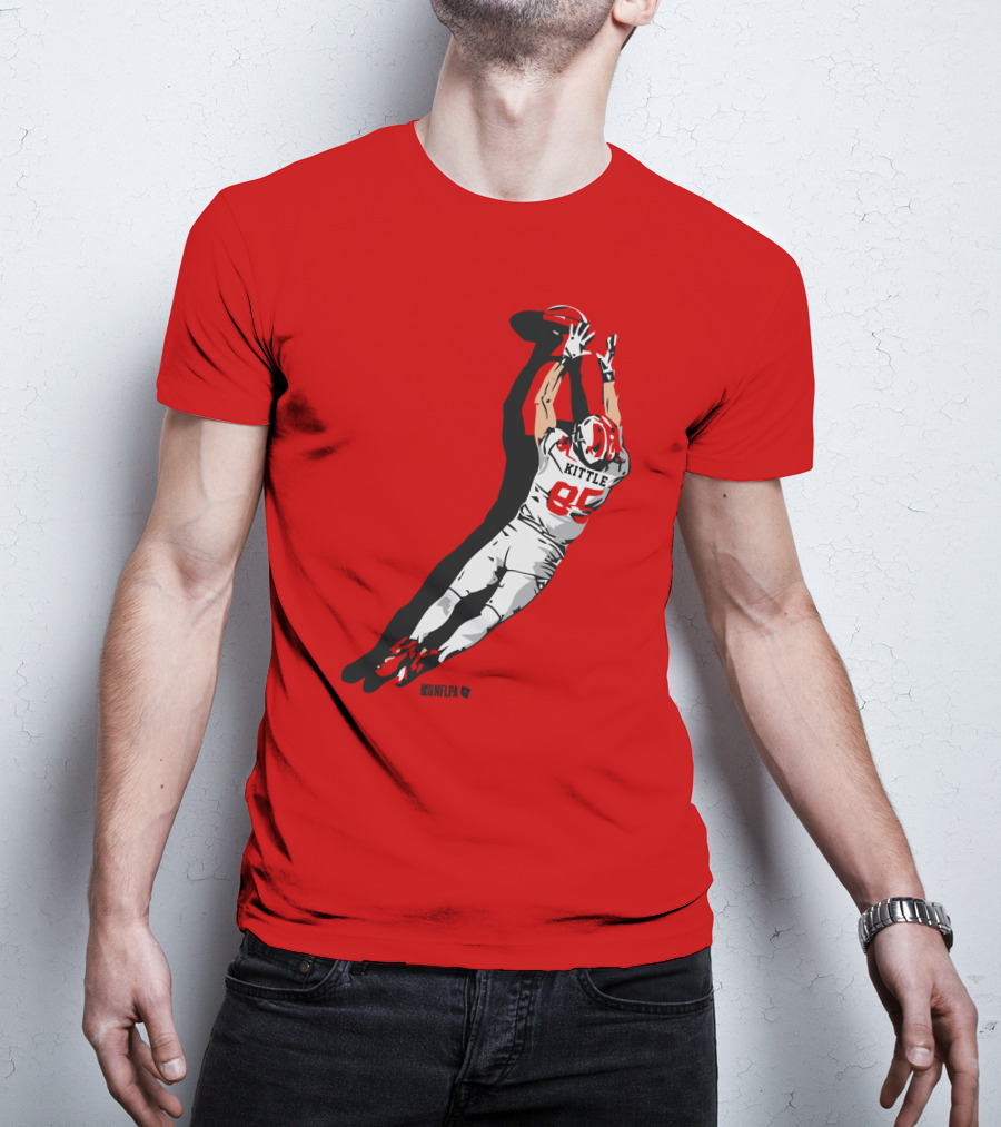 George Kittle 85 NFLPA The Grab Football Catch T-Shirt