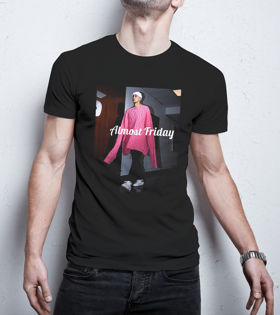Almost Friday Deni Avdija Kyle Kuzma Pink T-Shirt