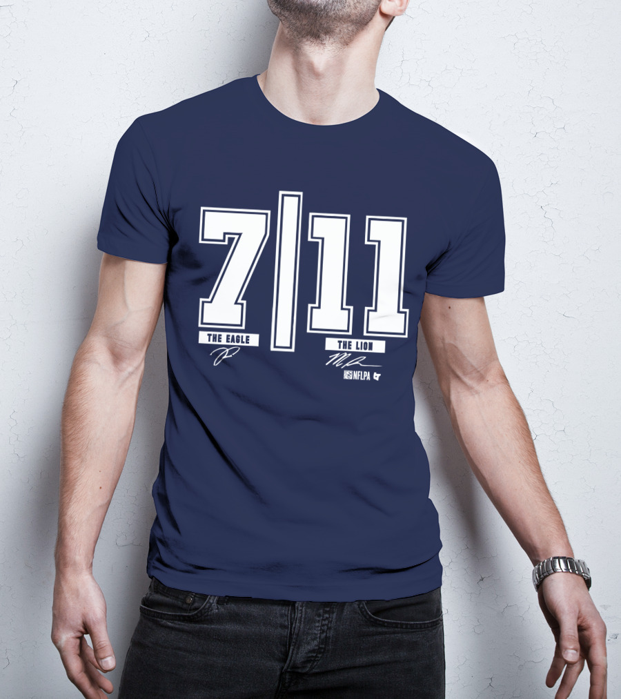 Trevon Diggs And Micah Parsons 7 11 The Eagle The Lion NFLPA T-Shirt