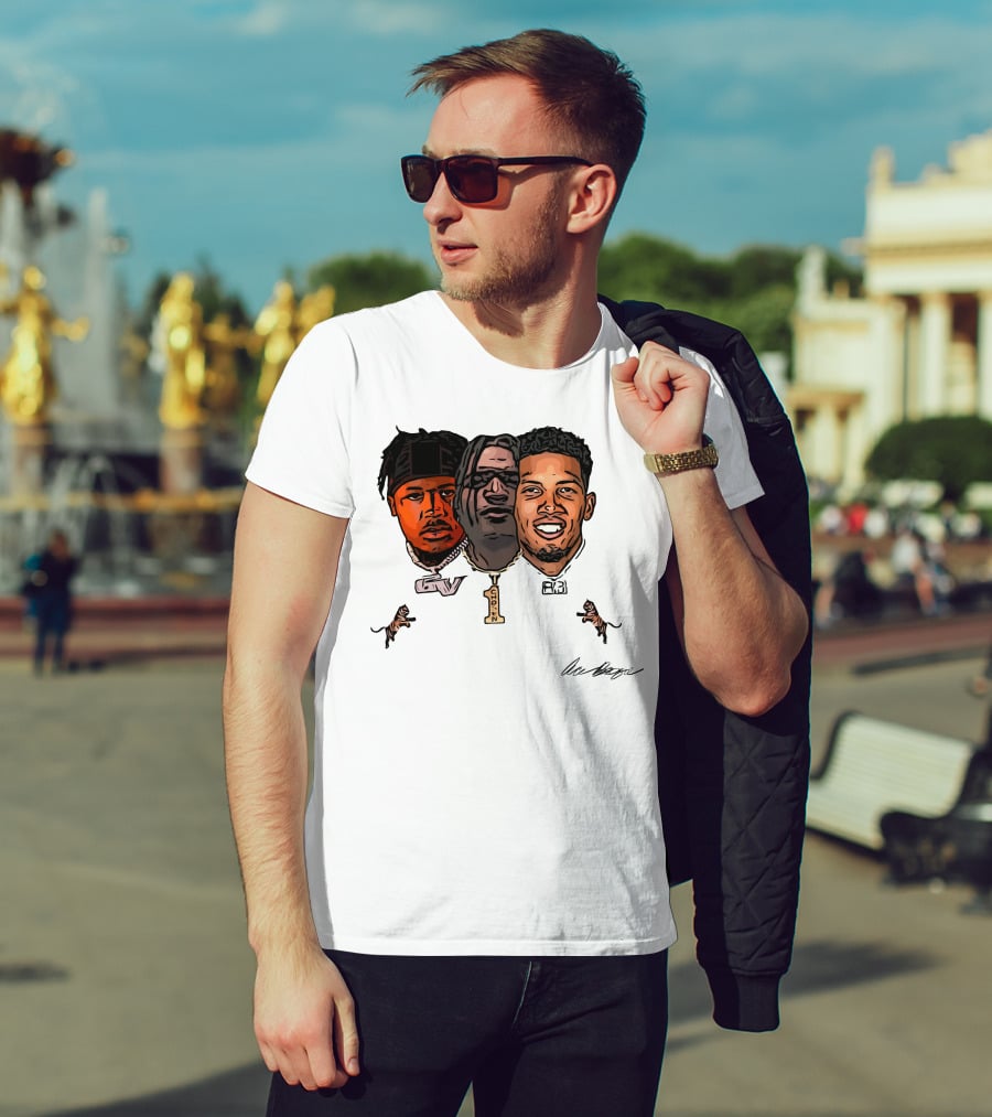 Joe Burrow Tres Amigos GV 1 AB Tiger Faces T-Shirt