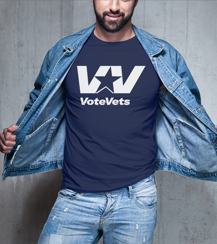 VoteVets Star Logo Promoting Veterans Engagement T-Shirt