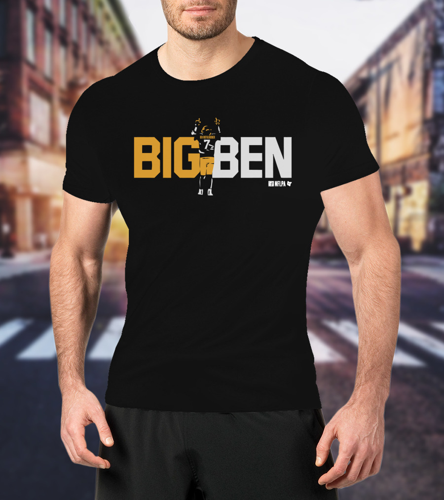 BIG BEN Ben Roethlisberger One Last Time NFLPA T-Shirt