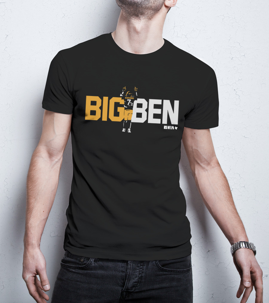 BIG BEN Ben Roethlisberger One Last Time NFLPA T-Shirt