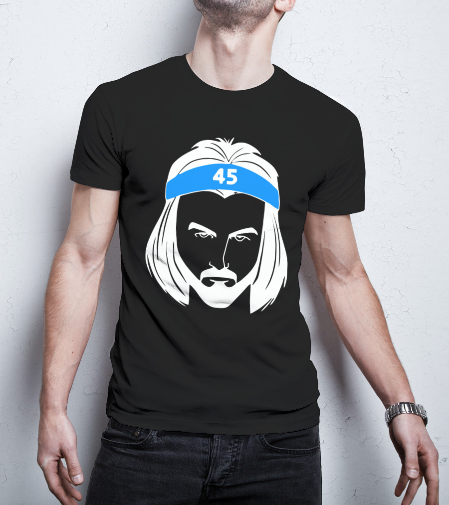 Brady Manek Tar Heel 45 Headband T-Shirt