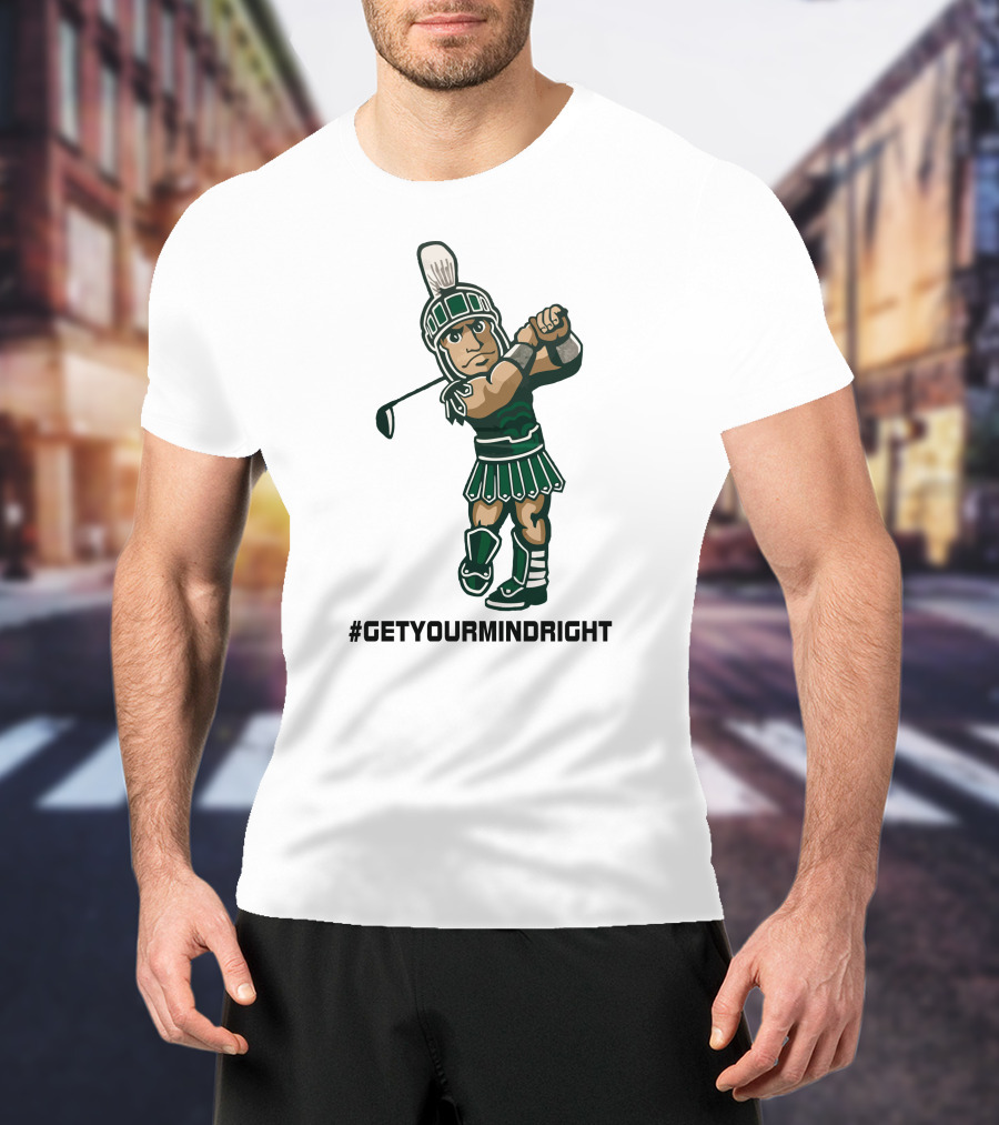 Spartan Womens Golf #GetYourMindRight Iconic Athlete Focus T-Shirt