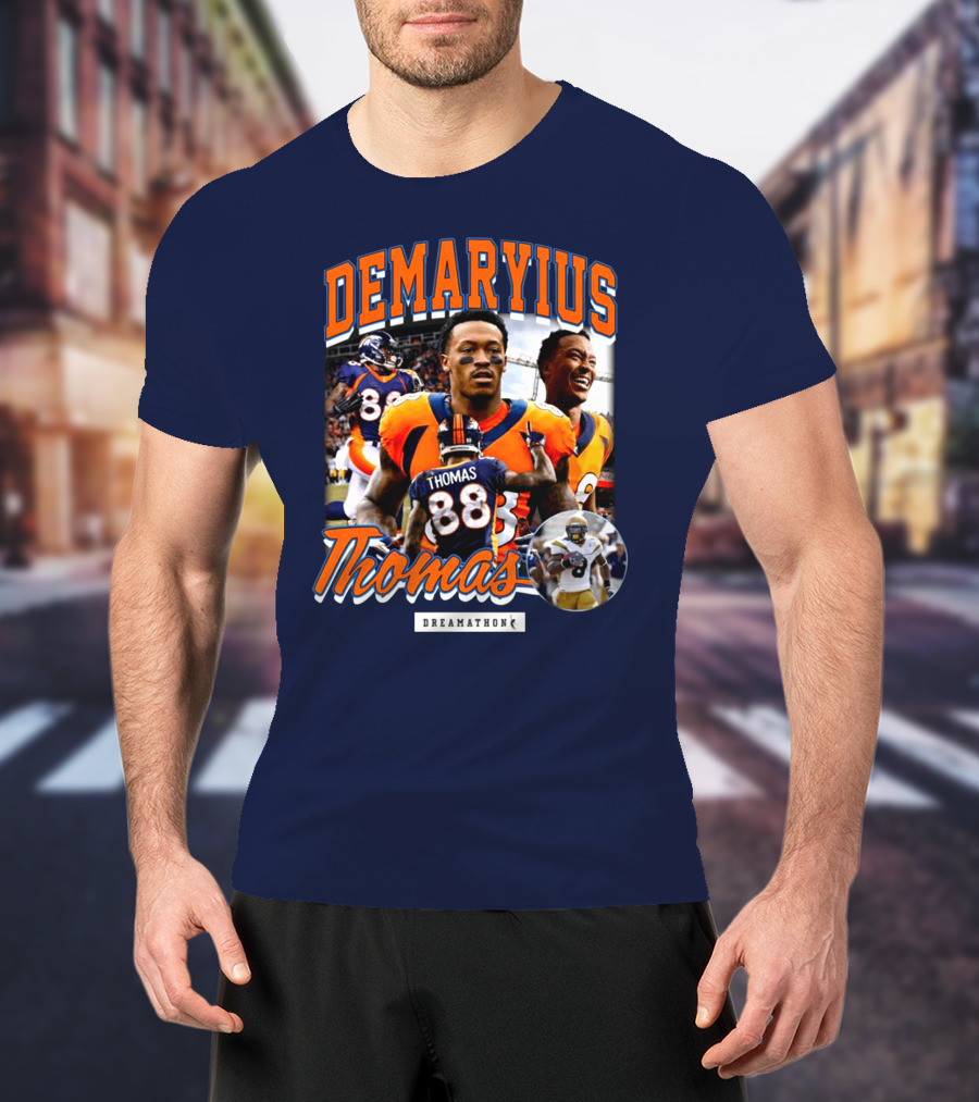 Von Miller Demaryius Thomas Dreamathon Denver Broncos Tribute 88 T-Shirt