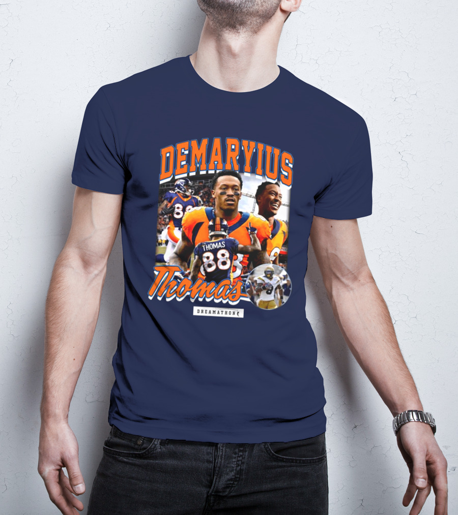 Von Miller Demaryius Thomas Dreamathon Denver Broncos Tribute 88 T-Shirt