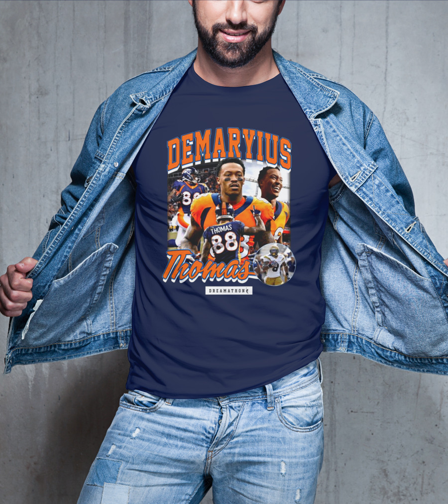 Von Miller Demaryius Thomas Dreamathon Denver Broncos Tribute 88 T-Shirt