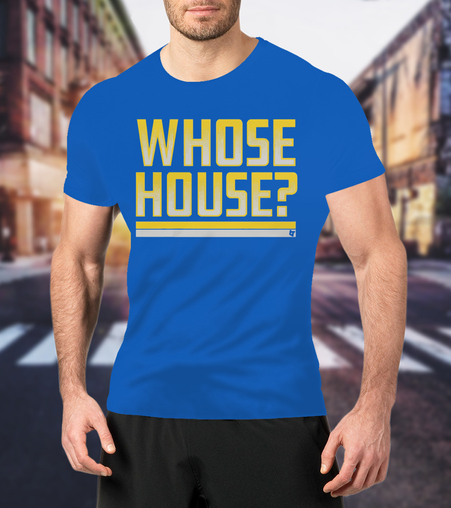 Los Angeles Rams Whose House Blue T-Shirt