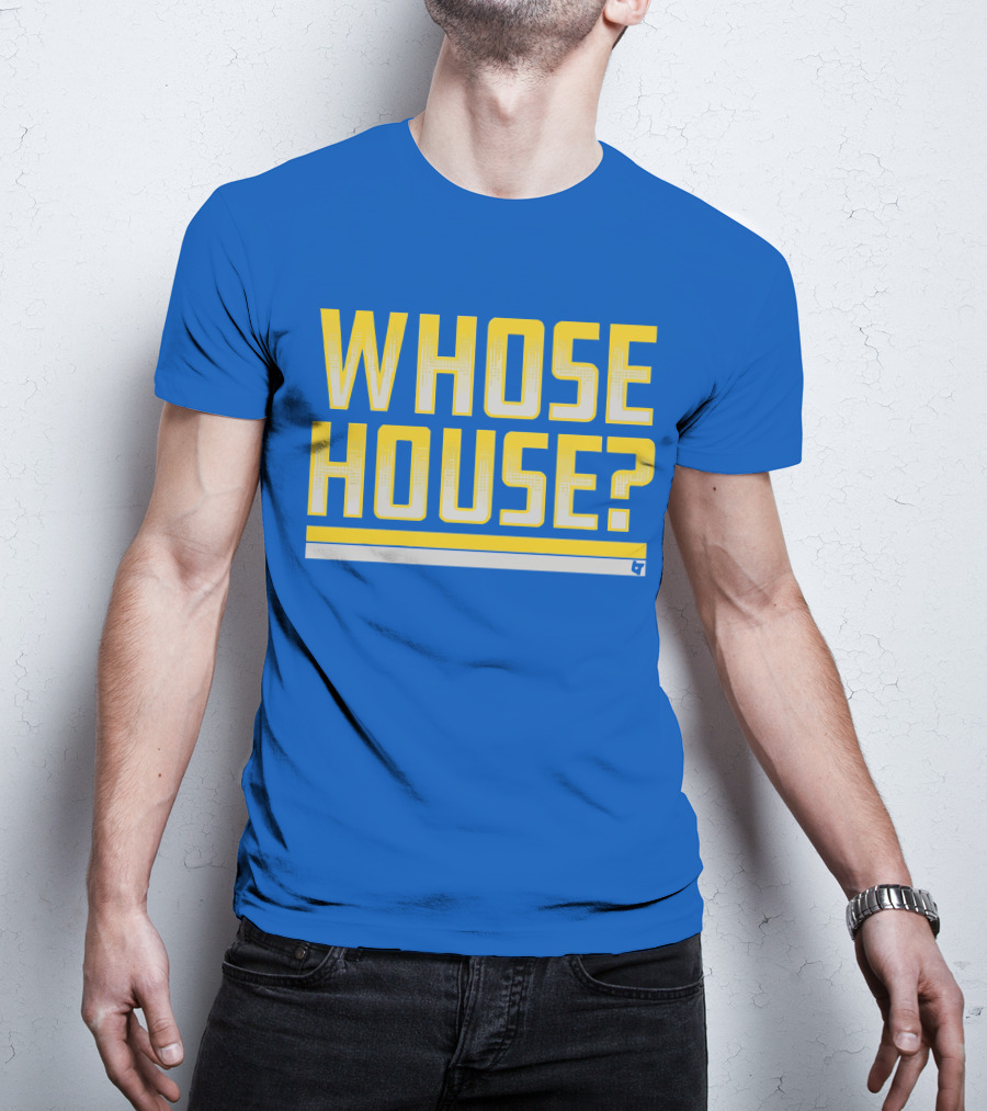 Los Angeles Rams Whose House Blue T-Shirt