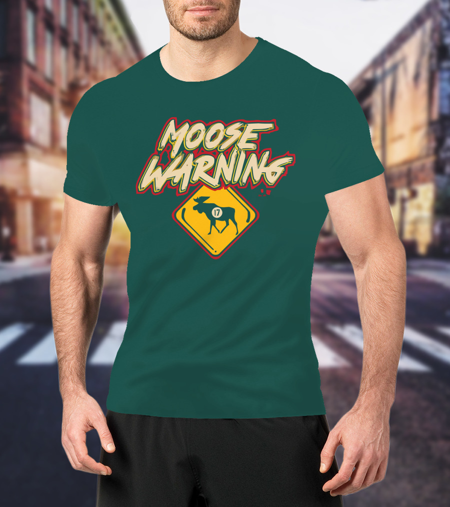 Moose Warning 17 Marcus Foligno T-Shirt