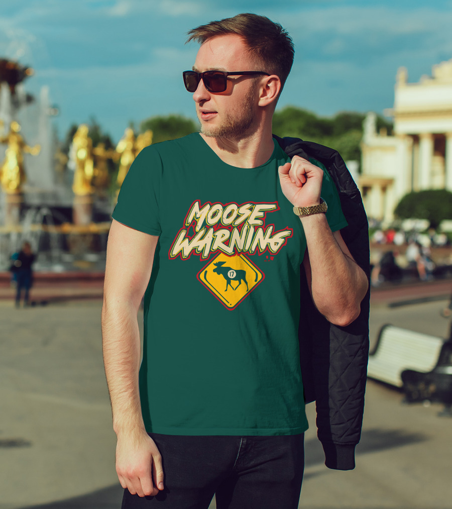 Moose Warning 17 Marcus Foligno T-Shirt