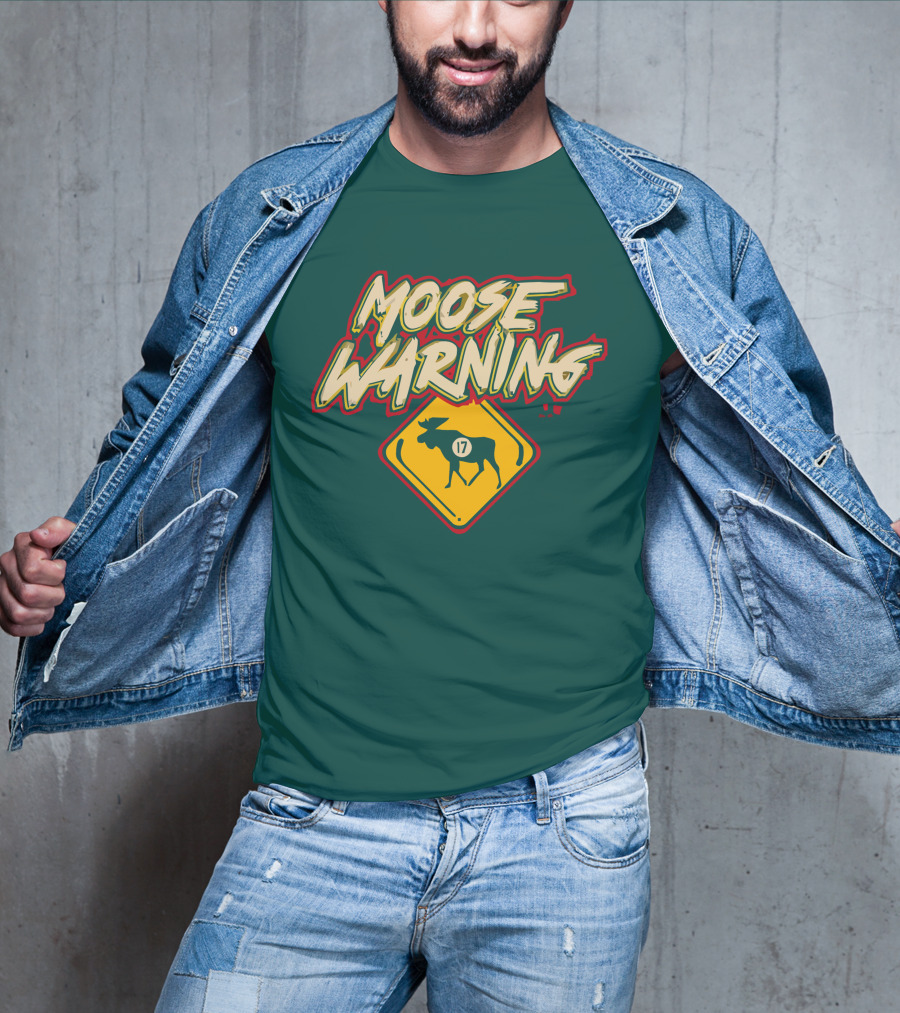 Moose Warning 17 Marcus Foligno T-Shirt