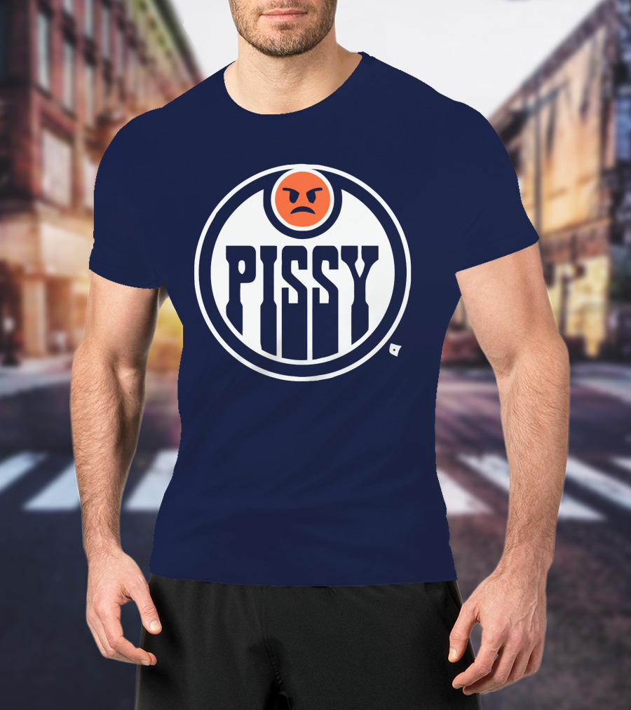 Pissy Emoticon Oilers T-Shirt