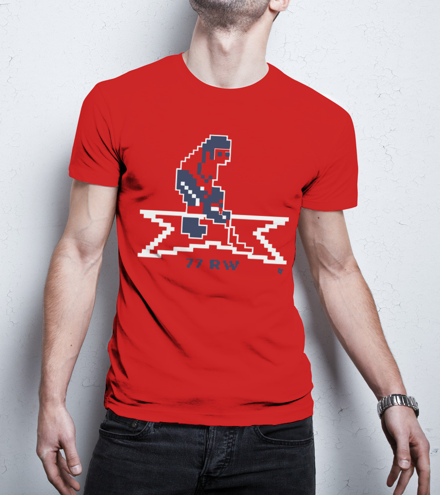 T.J. Oshie 77 RW Throwback Hockey Pixel T-Shirt