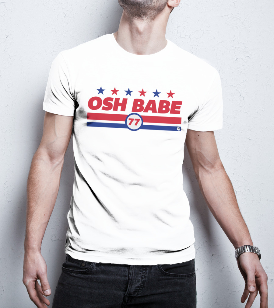 OSH BABE 77 Stars Stripes T.J. Oshie T-Shirt