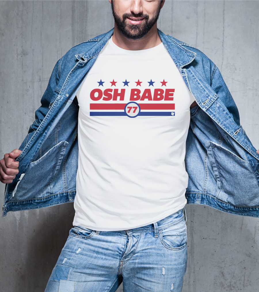 OSH BABE 77 Stars Stripes T.J. Oshie T-Shirt
