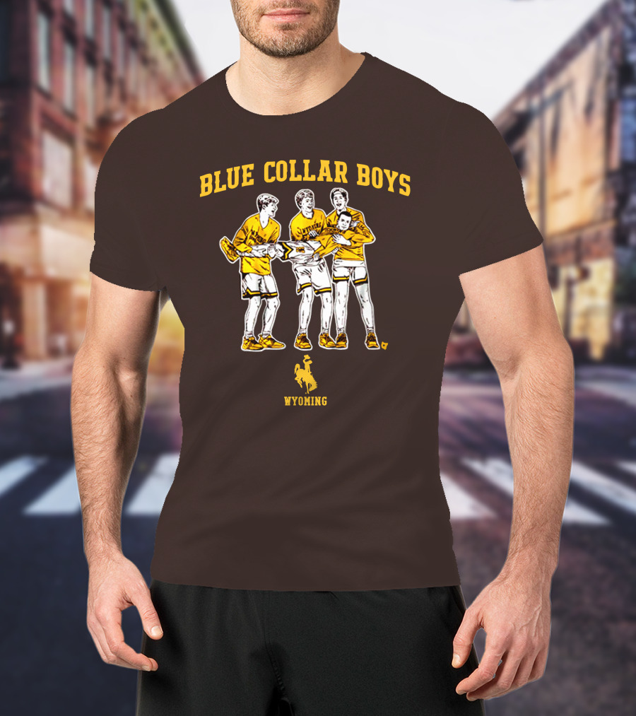 Blue Collar Boys Wyoming Basketball Team T-Shirt