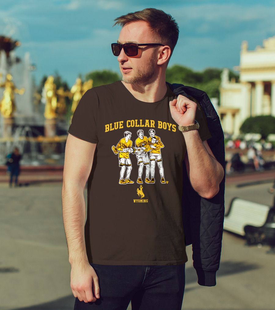 Blue Collar Boys Wyoming Basketball Team T-Shirt