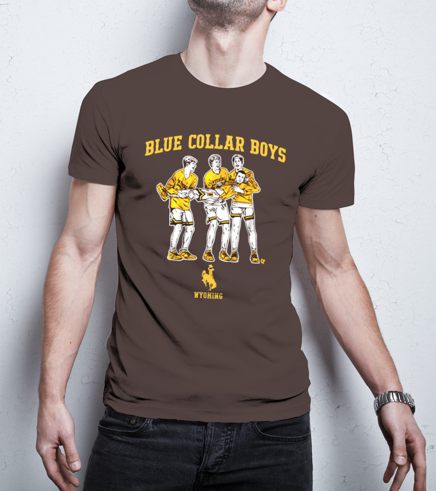 Blue Collar Boys Wyoming Basketball Team T-Shirt