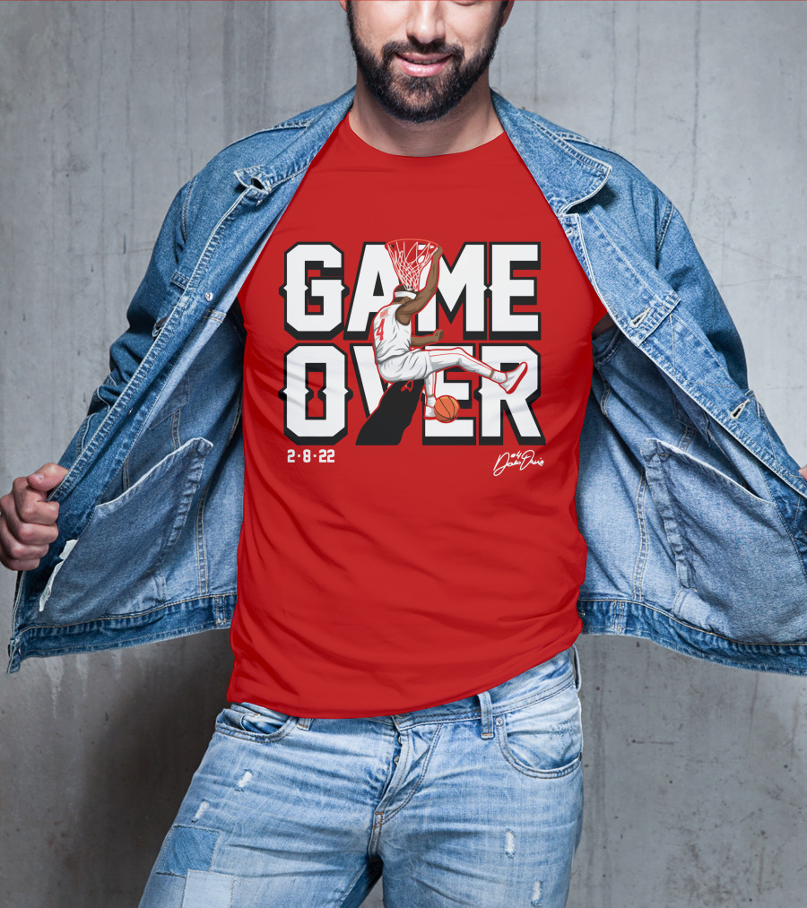 Davonte Devo Davis Game Over Dunk 2-8-22 Signature T-Shirt