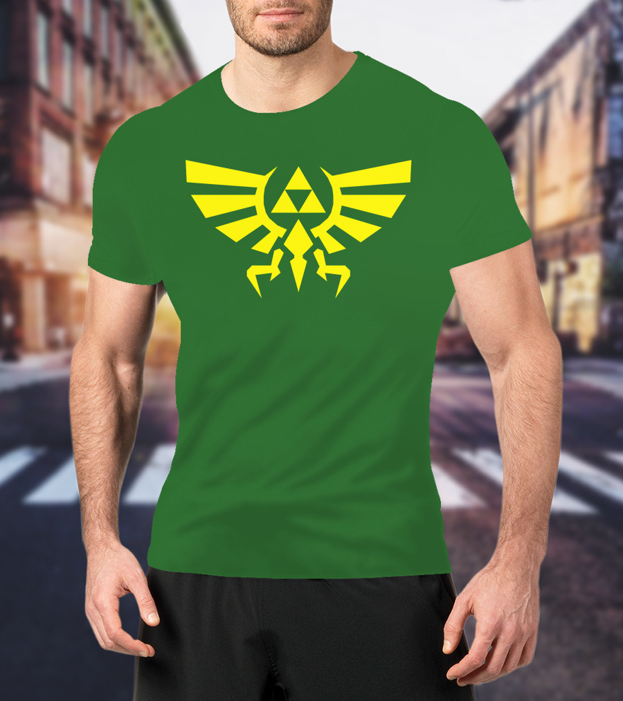 Triforce Hylian Crest And Cargo Shorts T-Shirt