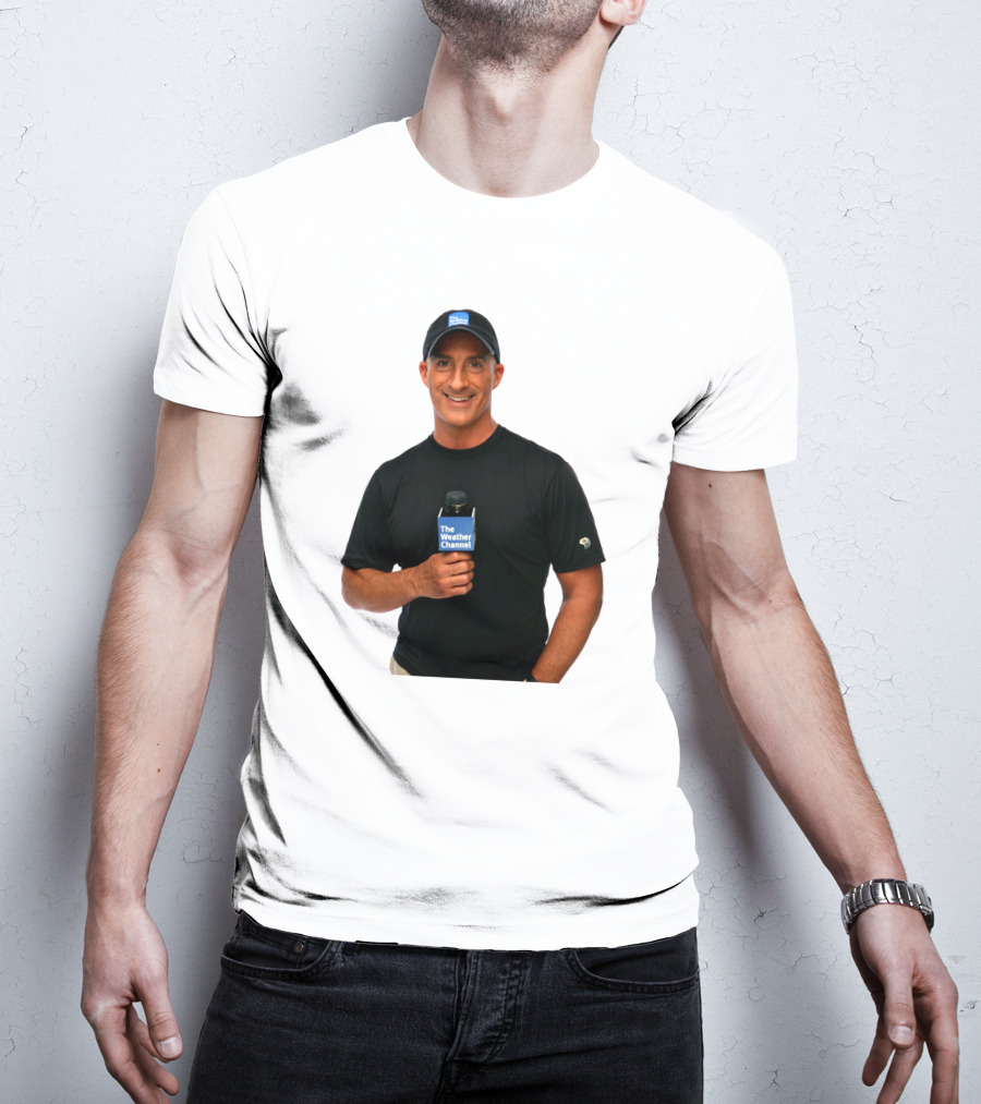 Jim Cantore The Weather Channel Mic And Cap T-Shirt