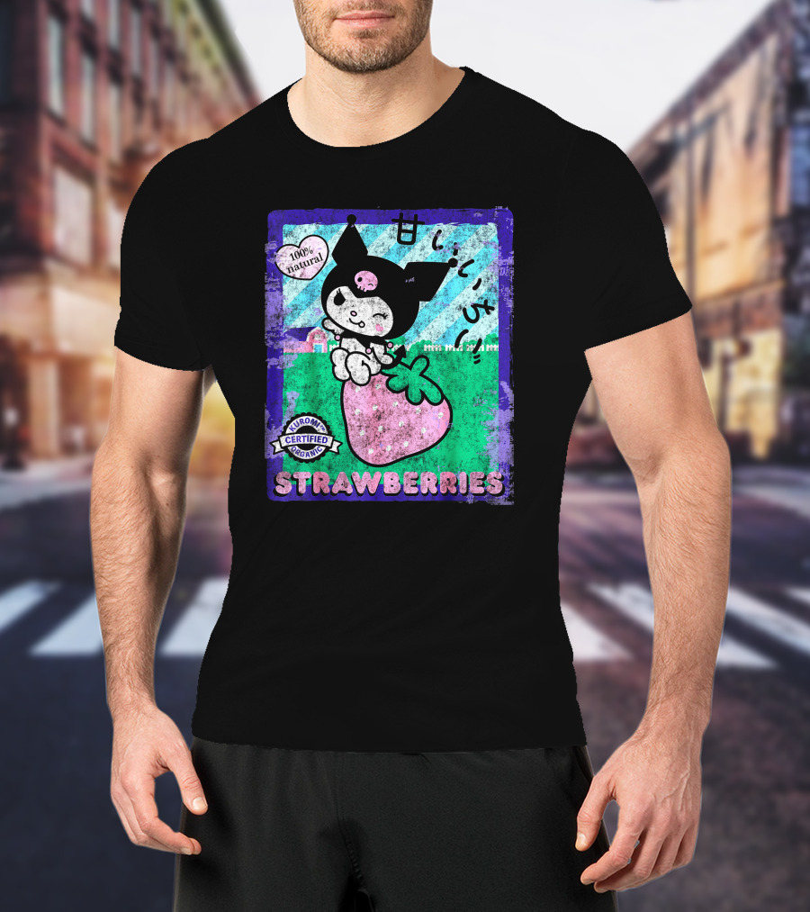 Kuromi Certified Organic 100% Natural Strawberries T-Shirt