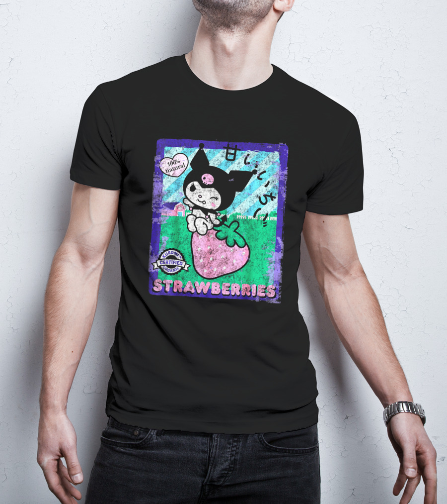 Kuromi Certified Organic 100% Natural Strawberries T-Shirt