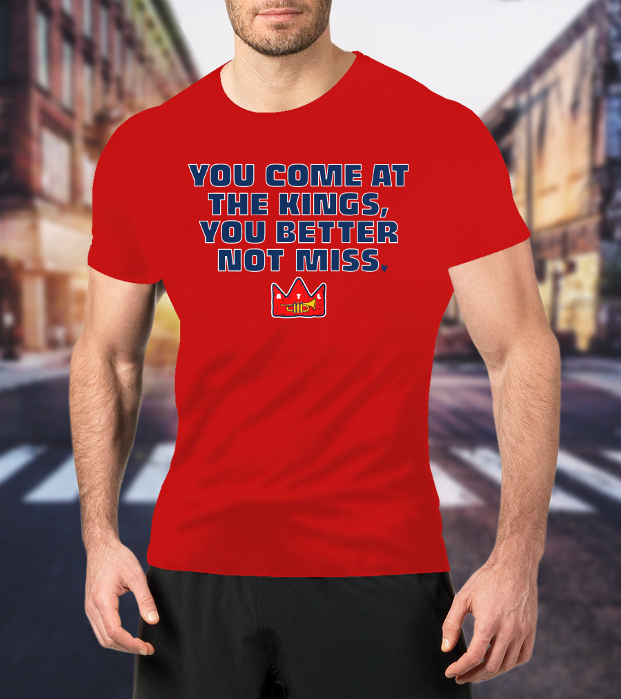 You Come At The Kings Crown Symbol Bold Warning T-Shirt