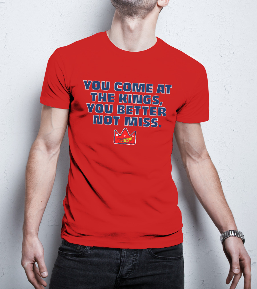 You Come At The Kings Crown Symbol Bold Warning T-Shirt
