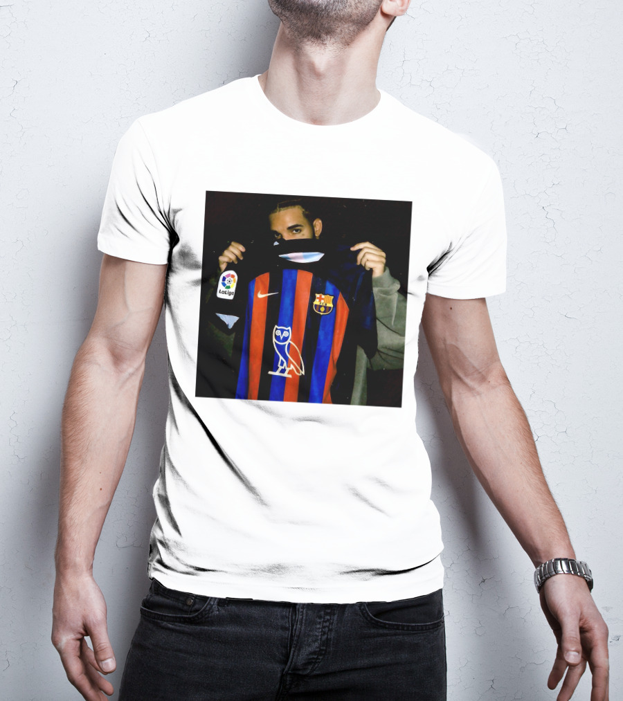 Drake Barcelona La Liga OVO FC Barcelona Jersey T-Shirt