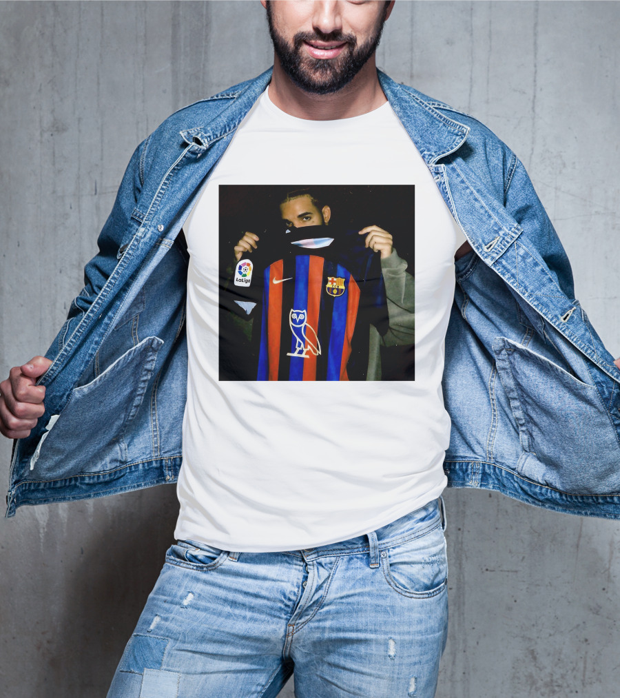 Drake Barcelona La Liga OVO FC Barcelona Jersey T-Shirt