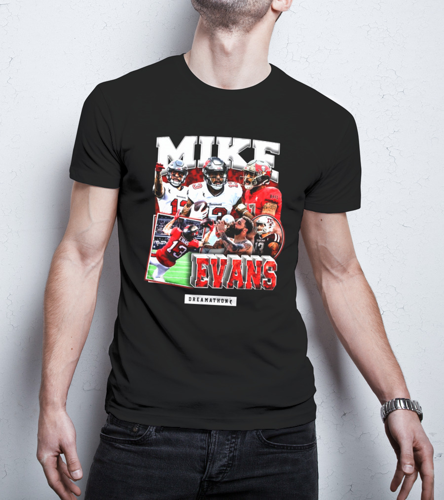 Mike Evans Dreamathon Football Photos Collage T-Shirt
