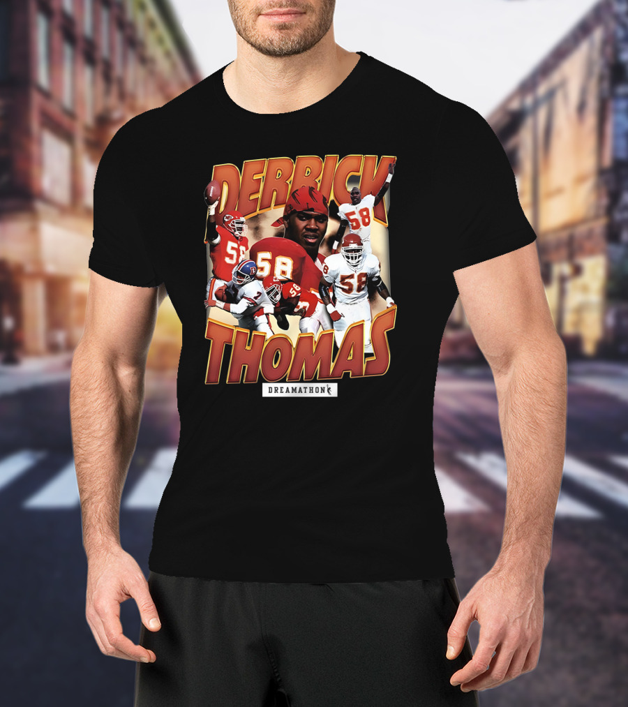 Derrick Thomas Dreamathon Football Legends 58 T-Shirt