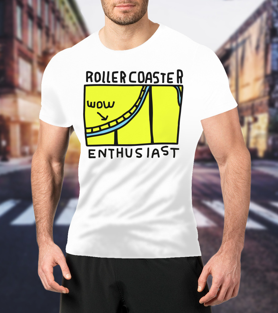 Roller Coaster Enthusiast Wow T-Shirt