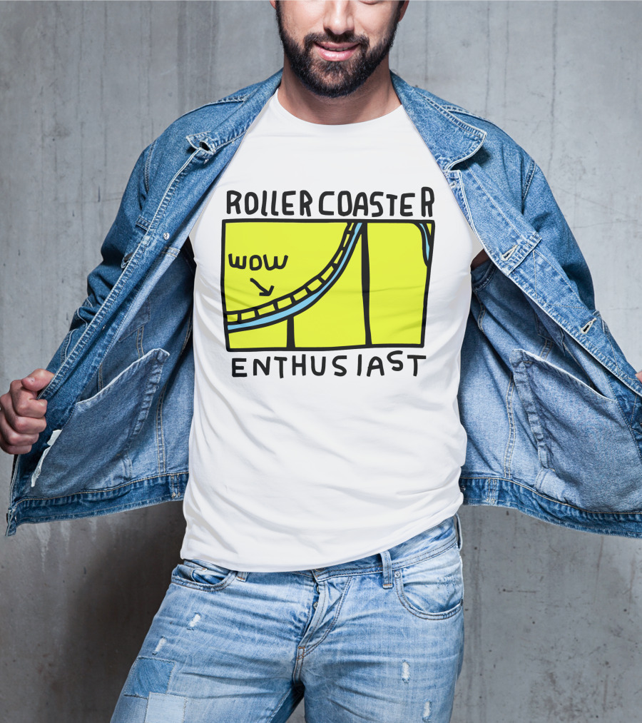 Roller Coaster Enthusiast Wow T-Shirt