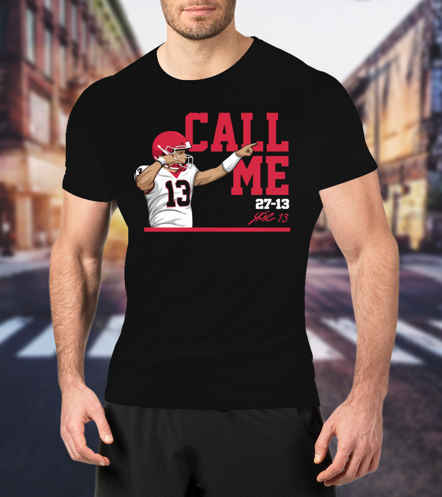 Call Me 13 Stetson Bennett X The Players Trunk 27-13 T-Shirt