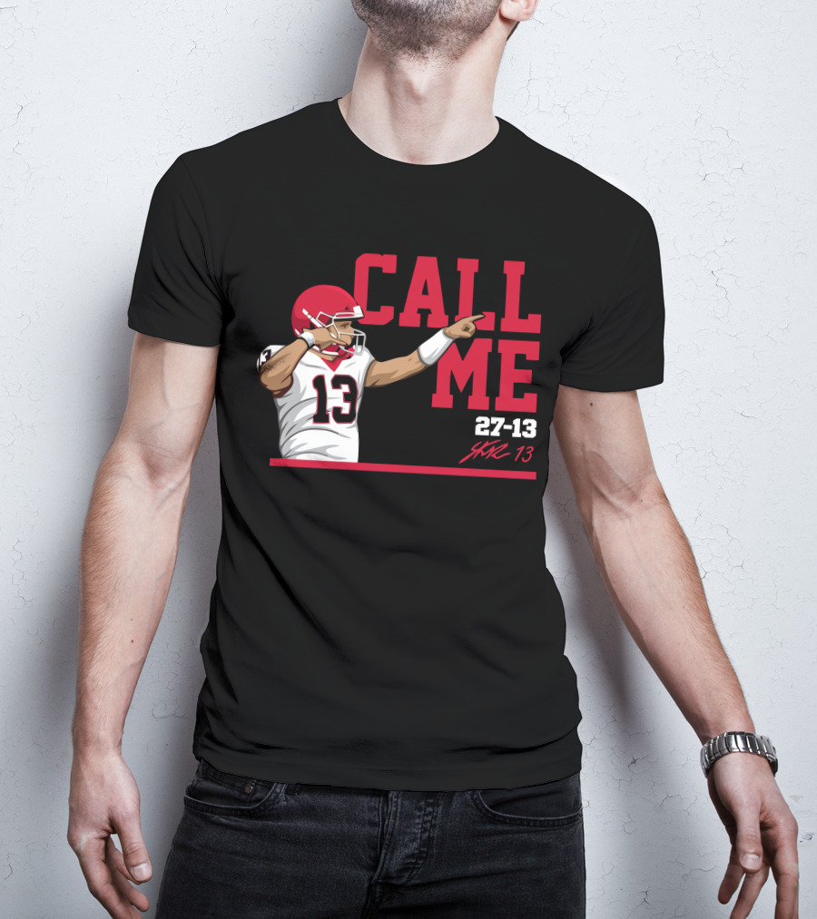 Call Me Stetson Bennett 27-13 Player Number 13 Football T-Shirt