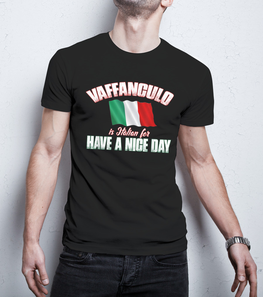 VAFFANCULO Italian Flag Have A Nice Day T-Shirt