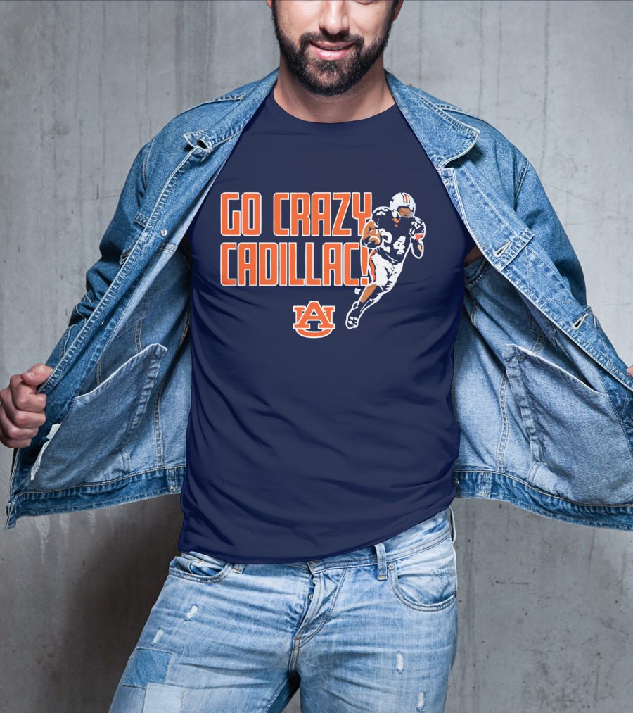 Auburn Football Go Crazy Cadillac Running Back 24 T-Shirt