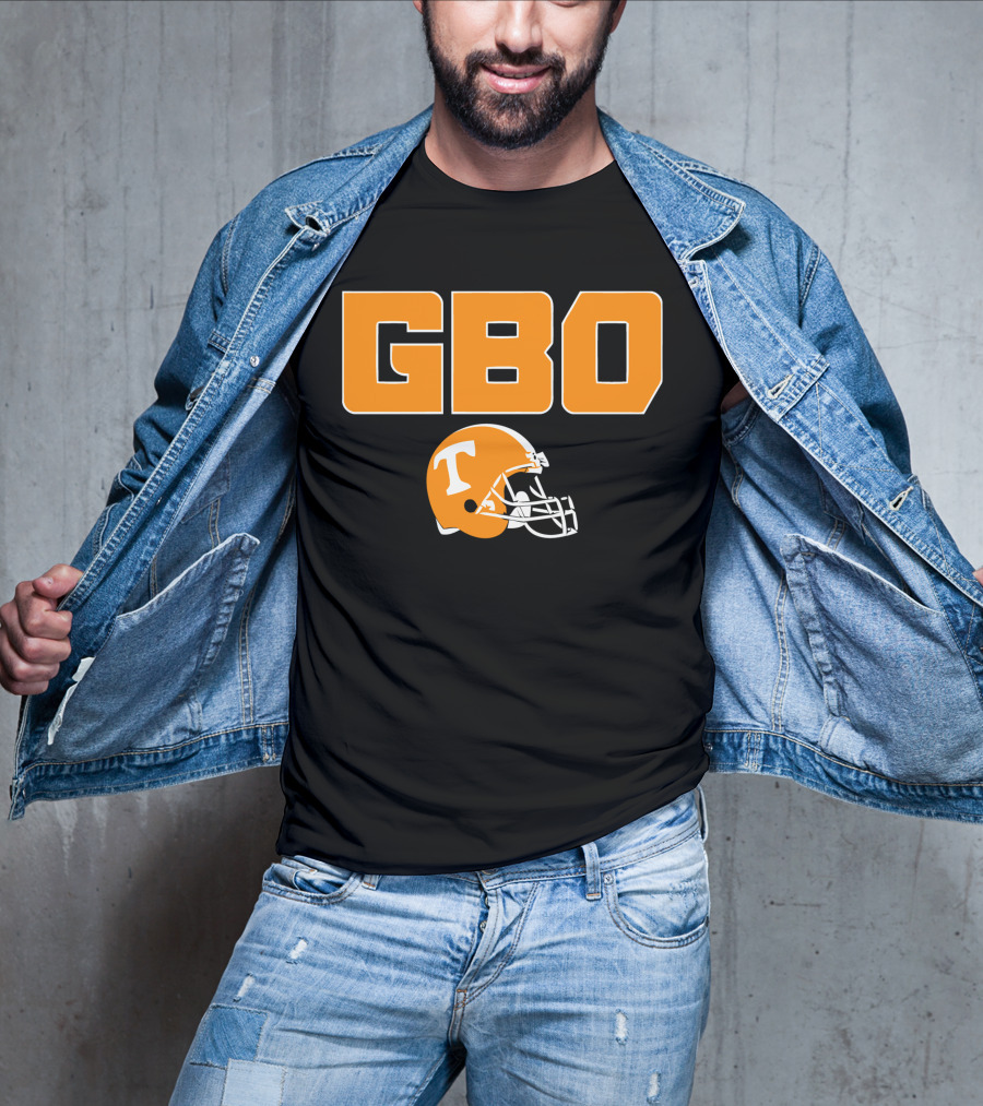 GBO Tennessee Football Go Big Orange T Helmet T-Shirt